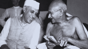 First meeting of Gandhi-Nehru